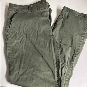 a.n.a Olive Chino Crop Pants